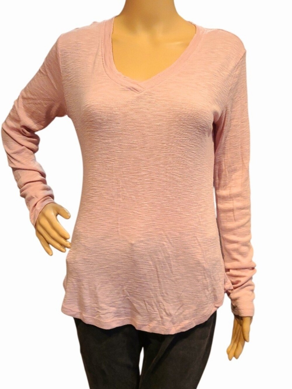 Rue 21 Pink BURNOUT Long Sleece T SHIRT